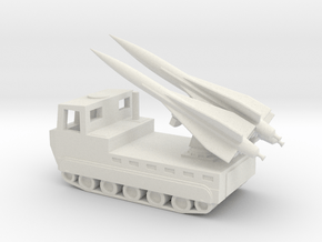 1/100 Scale M727 Hawk Missile Launcher in White Natural Versatile Plastic