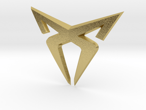 Pre-Facelift Cupra Front "S" Badge - Logo Part in Natural Brass