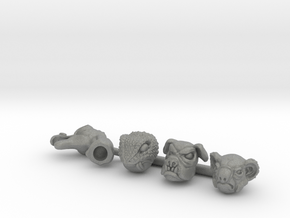 Mutant Minions 4-Pack (Multisize) in Gray PA12: Extra Small