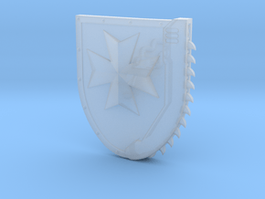Right-handed Chainshield (Temple Cross design) in Smooth Fine Detail Plastic: Small