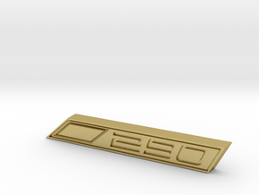 Cupra 290 Text Badge in Natural Brass