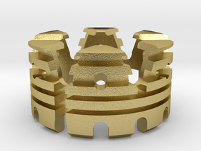 LED heat sink Holder LUX in Natural Brass