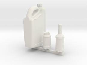 Fluid bottles Coolant Brake Power Steering 1Tenth in White Natural Versatile Plastic