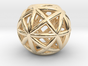 torus_pearl_type4_normal in 14k Gold Plated Brass: Small