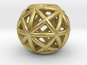 torus_pearl_type4_normal in Natural Brass: Small