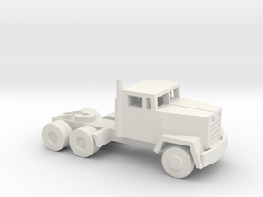 1/160 Scale M915 Tractor in White Natural Versatile Plastic