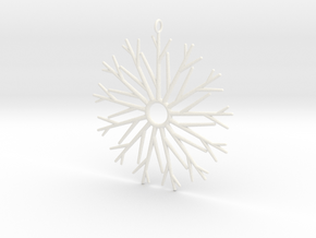 13 Branches Pendant in White Processed Versatile Plastic