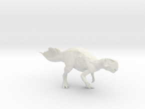 Psittacosaurus walking 1:12 scale model in White Natural Versatile Plastic