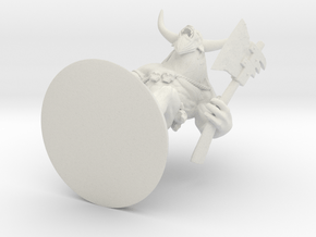 minotaur 28mm miniature in White Natural Versatile Plastic