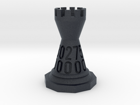 Chess shaped Dice (hollow) in Black PA12: d00