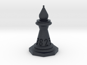 Chess shaped Dice (hollow) in Black PA12: d8