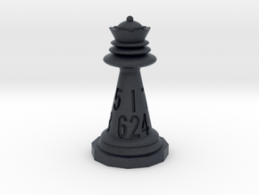 Chess shaped Dice (hollow) in Black PA12: d12