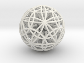 Power Ball 2.5" in White Natural Versatile Plastic