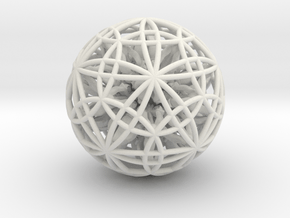 Power Ball 4" in White Natural Versatile Plastic