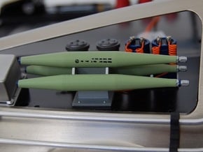 1:8 BTTF DeLorean green tubes in Smoothest Fine Detail Plastic