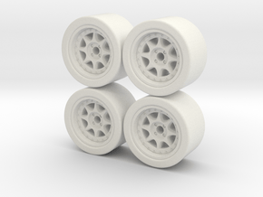 ford rs 200 wheel x4 hotwheels mathbox  in White Natural Versatile Plastic