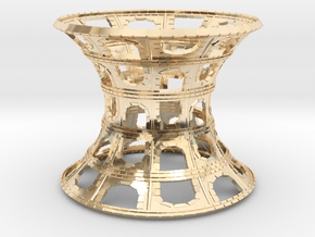 Catenoid Colosseum in 14k Gold Plated Brass