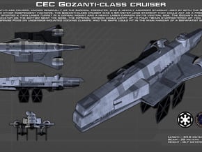 Imperial Gozanti cruiser in Tan Fine Detail Plastic