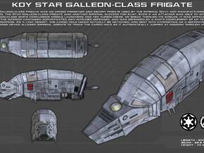 Imperial Star Galleon class frigate in Tan Fine Detail Plastic
