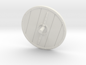 40mm_Viking_Raider2_Shield in White Natural Versatile Plastic