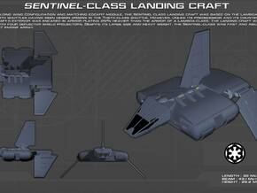 Imperial Sentinel-class landing craft in Tan Fine Detail Plastic