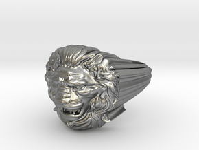 Lion ring # 2 in Natural Silver