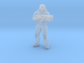 Doom UAC Elite Guard 1/60 miniature for games rpg in Tan Fine Detail Plastic