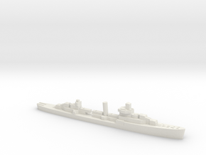 USS Sampson destroyer 1940 1:2400 WW2 in White Natural Versatile Plastic