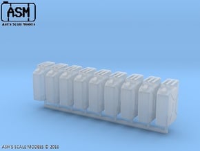 1/35 MILITARY NATO 20lt FUEL JERRY CAN 8 PACK in Tan Fine Detail Plastic