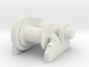 1/48 Scale  Electric Winch in White Natural Versatile Plastic