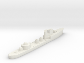 Italian Sagittario torpedo boat 1:3000 WW2 in White Natural Versatile Plastic