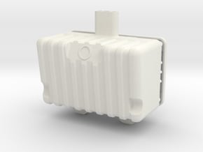 RTF202-01 TF2 Electronics Tub Fuel Tank in White Natural Versatile Plastic