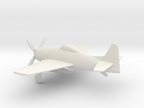Grumman F8F Bearcat in White Natural Versatile Plastic: 1:64 - S