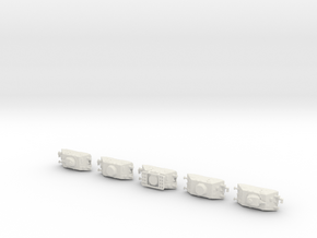schwerer Schienenpanzerspähzug Draisine 1/160 in White Natural Versatile Plastic