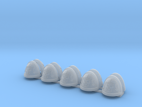 10 Imperial Jesters Shoulder pads in Tan Fine Detail Plastic