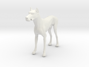 Printle Animal Rottweiler - 02 - 1/24 in White Natural Versatile Plastic
