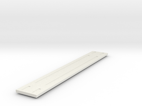 Heavyweight Flatcar - 68 foot - HOscale in White Natural Versatile Plastic