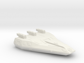 3788 Scale Hydran Grenadier Local Defense Cruiser in White Natural Versatile Plastic