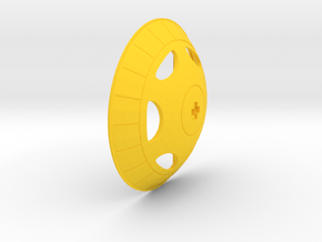 Gyrotron Wheel in Yellow Processed Versatile Plastic