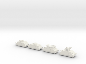 panzer Draisine 1/160 panzerzug  in White Natural Versatile Plastic