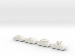 panzer Draisine 1/285 panzerzug 6mm in White Natural Versatile Plastic