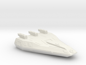 3125 Scale Hydran Grenadier Local Defense Cruiser in White Natural Versatile Plastic