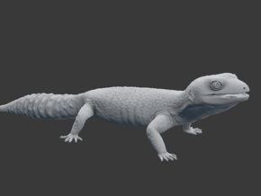 Leopard Gecko - Life Sized Model  in Tan Fine Detail Plastic