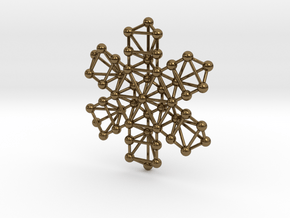 Snowflake of Life in Polished Bronze