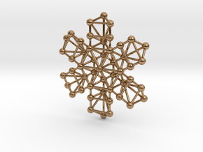 Snowflake of Life in Polished Brass