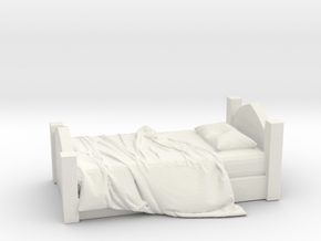 Printle Thing Unmade Bed - 1/24 in White Natural Versatile Plastic