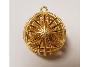 God Awesomeness Ball (14 Dorje Object) in Polished Gold Steel