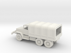 1/87 Scale M35 Cargo Truck with cover in White Natural Versatile Plastic