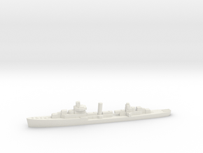 USS Jouett destroyer 1940 1:2400 WW2 in White Natural Versatile Plastic