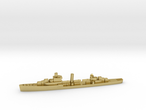 USS Jouett destroyer 1940 1:2400 WW2 in Natural Brass